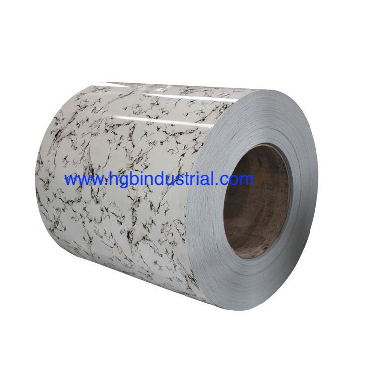 Prime prepainted galvanized steel coil ppgi coil with stone patterns in steel sheet