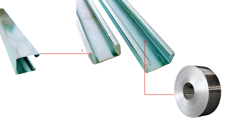 Galvanized Structural Steel C Channel 1.8mm Thickness With Good Quality