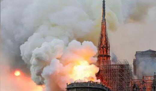 Main Structure of Notre Dame is in Danger after FIRE