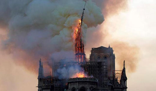 Main Structure of Notre Dame is in Danger after FIRE