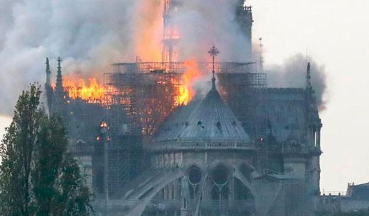 Main Structure of Notre Dame is in Danger after FIRE