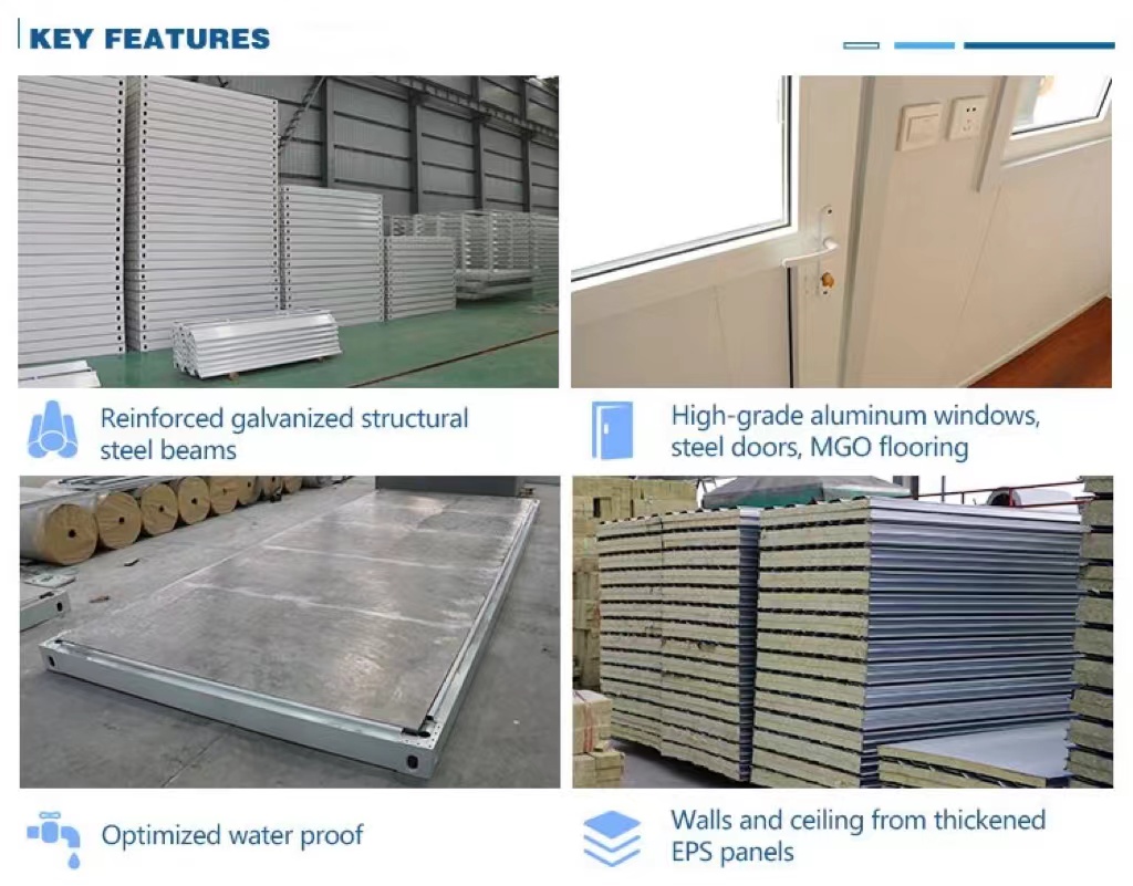 Folding Container House With Sandwich Panel